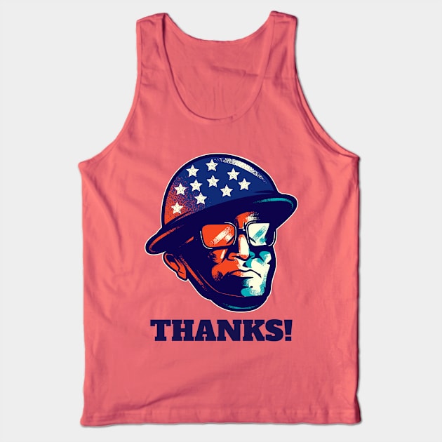 Veterans Day thanks Tank Top by CasualTeesOfFashion